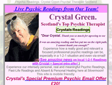 Tablet Screenshot of crystalgreen.co.uk